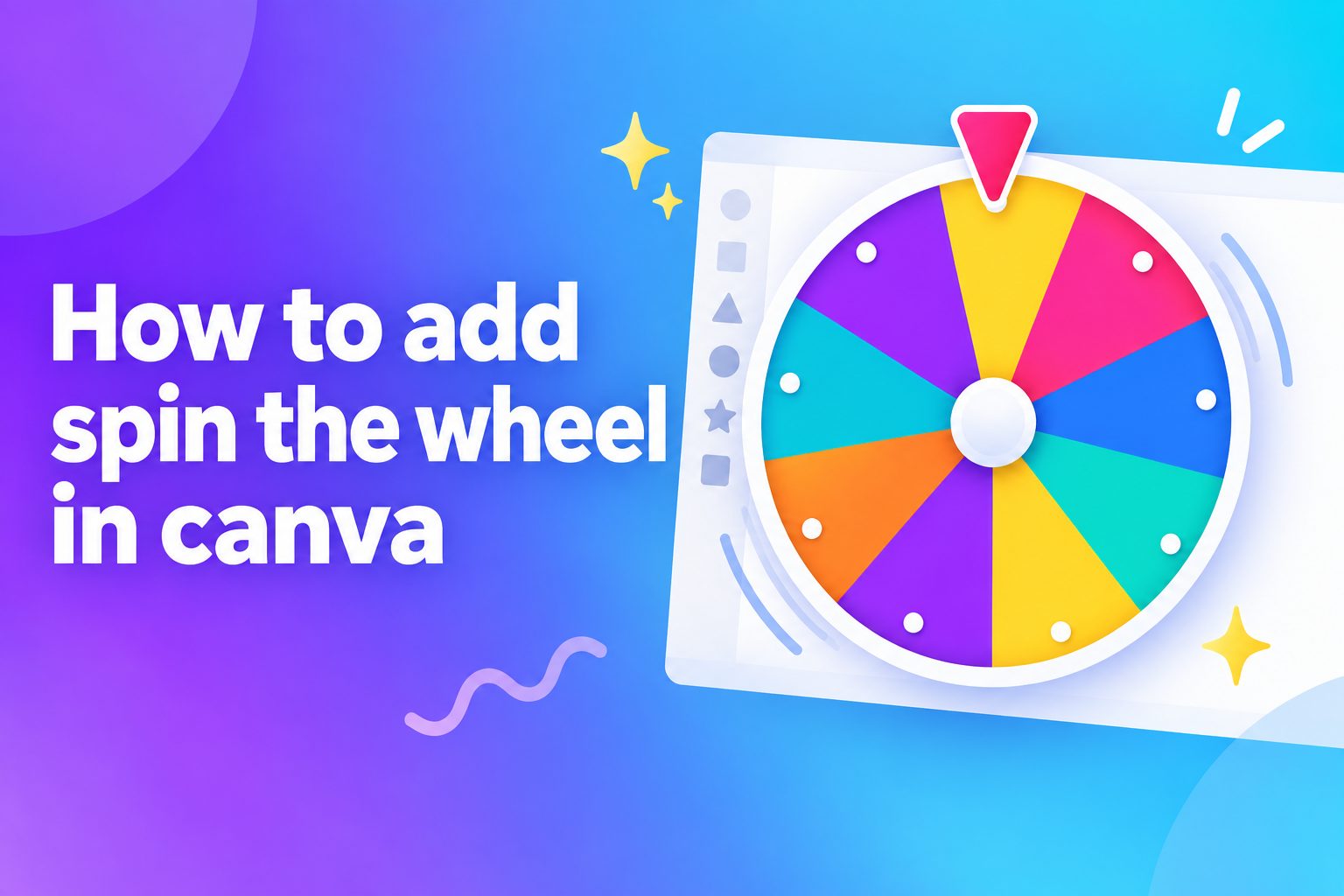 Adding a spin the wheel graphic in a Canva design
